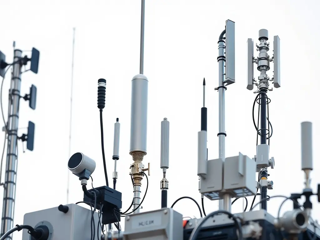 A close-up shot of a cost-effective Radio Access Network (RAN) device, highlighting its compact design and advanced features.